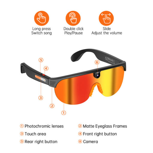 G5 AI Intelligent Glasses Anti Shake Recording Voice Call Noise Reduction Ai Translation Recognition Smart Glasses With Camera - Image 9