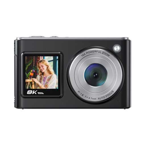 Cross-border Digital Camera Front-and-Rear Dual Screens Student-Style Selfie Beauty Mode Outdoor Point-and-Shoot Camera - Image 2