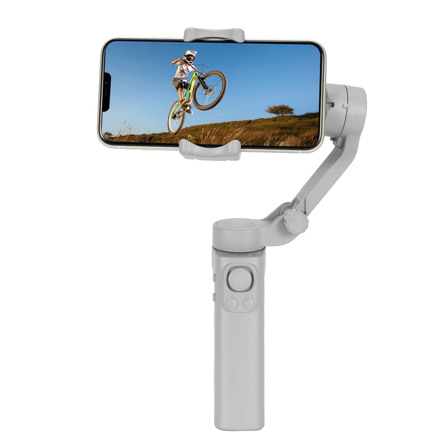 054c1387440a3be56addd80c90a9737c3553bbc2c497f97a5e418fd30abfc6a1 F5 Handheld Stabilizer Gimbal with Battery 3Axis 360 Rotating Face Object Tracking Foldable Gimbal - Image 1