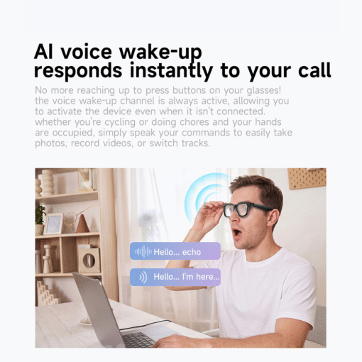 W711 AI Smart Glasses 4K Dual Camera Magnetic Charging Photo Video Translation Real Time Voice Assistant Travel Eyewear - Image 9