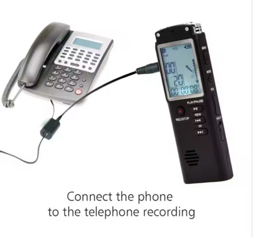 M7 Metal Noise-cancelling Voice Recorder Dictaphone 96 Hours Recording for 5.3 64GB Storage 1.2 Screen E-Book - Image 4