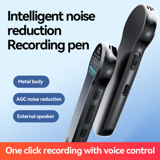 HD Professional AI Smart Noise Reduction Digital Voice Recorder 100 Hours Long Standby WAV MP3 Audio Format Smart Voice Control - Image 6