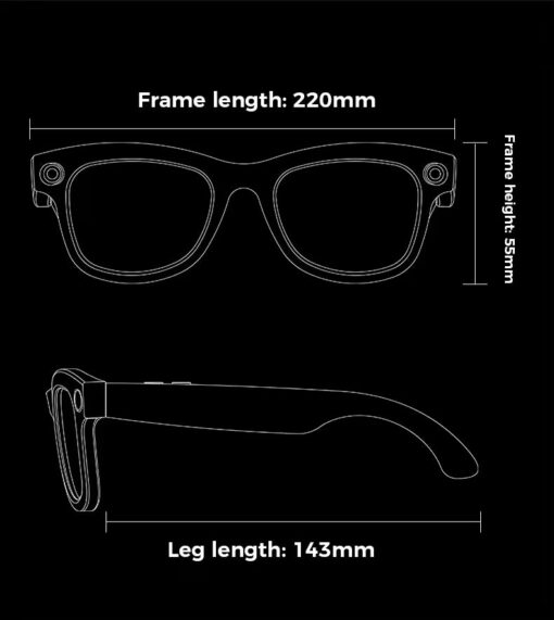 M01AI Smart Glasses Translation Wireless Video Record Photography 800W Camera BT Call Wifi Men Women Smart Glasses with M01pro - Image 4
