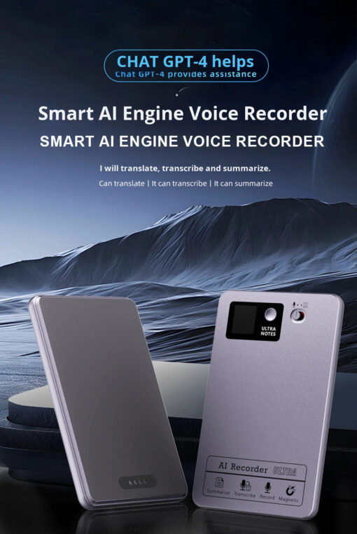 Smart Voice Activated AI Voice Recorder with Real-time Transcription Simultaneous Interpretation & AI Note Taker - Image 7