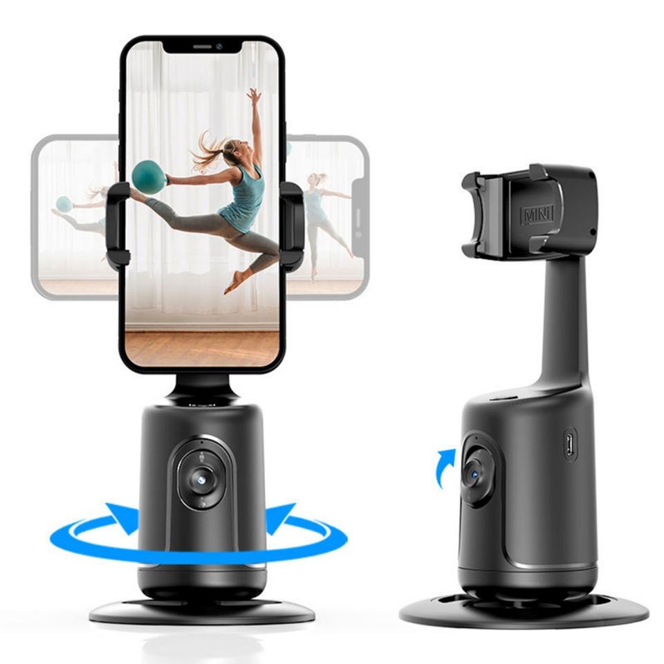 28eb430ddaab610c2a743c74a290358bb81d49d94861ea9e37757f29467b89d4 Auto Face Tracking Gimbal Stabilizer Selfie Stick Phone Tripod 360 Rotation Portable Universal Phone Holder Gimbal - Image 1