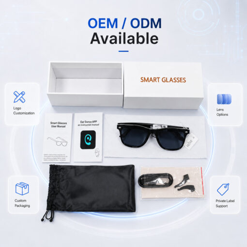 290Mah AI Smart Glasses Voice Wake up Lightweight Smart Glasses With Camera 4K Real Time Capture Translation - Image 10