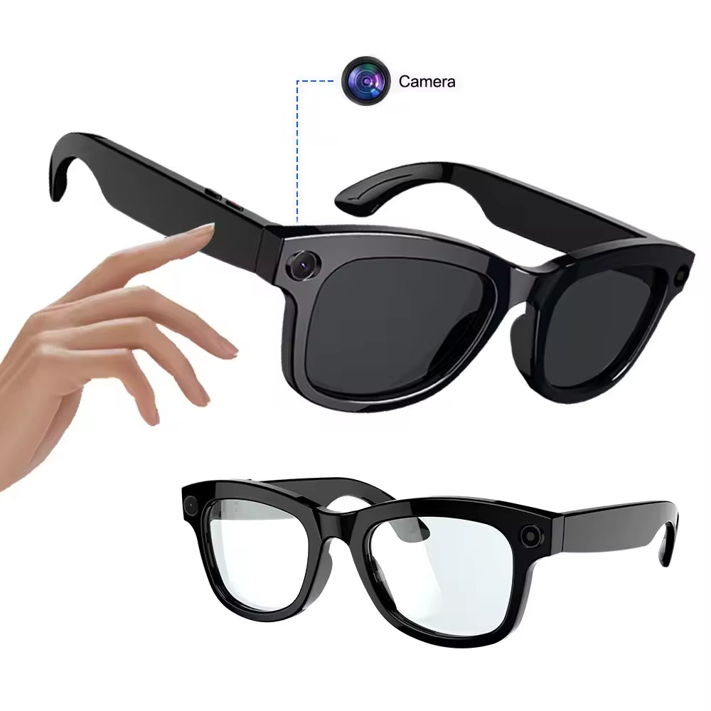 3c5639ccbee42a5677c2ba1bca2d6da11d27ad025f808368a8be7acc1319c6d0 M01AI Smart Glasses Translation Wireless Video Record Photography 800W Camera BT Call Wifi Men Women Smart Glasses with M01pro - Image 1