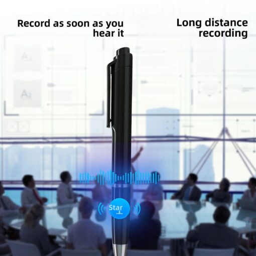 New Portable HD Noise-canceling Voice Recorder Note-taking Function One-key Recording Meetings USB 2.0 WMA Format Compact Easy - Image 3