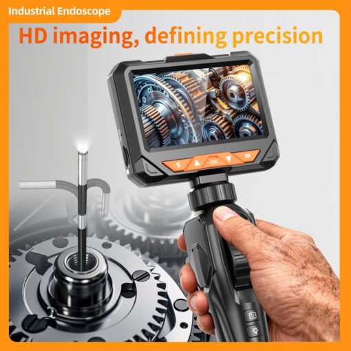 GVDA 360 Degree Articulating Borescope 4.3 Inch 6.2mm Lens Monitor Mechanical Inspection Camera Industrial Endoscope IP67 Rated - Image 3