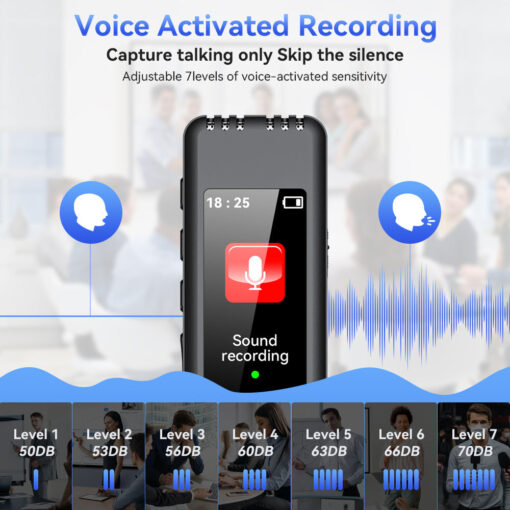 Professional  HD Noise Reduction One-Touch RecordingVoice Recorder for Meetings Lectures and Student Use - Image 6