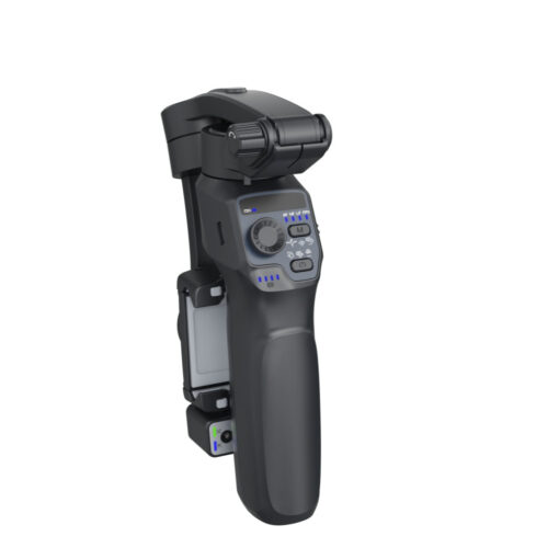 3- Smartphone Gimbal Stabilizer AI Face Tracking No App Needed with Selfie Fill Light Auto Balance Inception FPV Foldable - Image 2