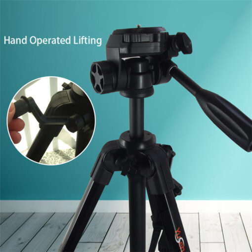 Professional 4 Section Aluminum Alloy Video Camera Tripods Kit Video Studio Shooting Camera Tripod  rotating tripod 360 - Image 5