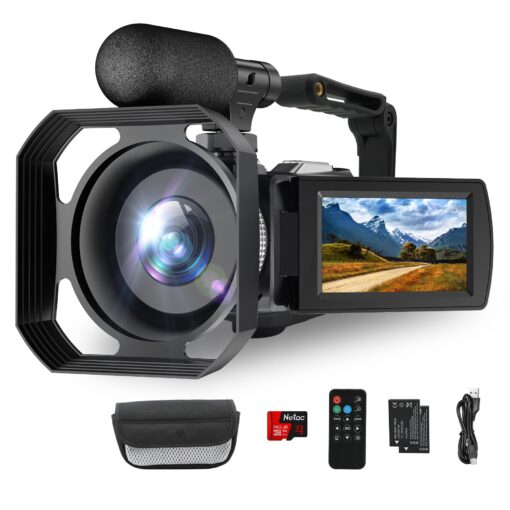 Cheap UHD 4K 18X Digital Zoom 12MP CMOS Sensor Professional Travel Camcorder with MicroSD Support for 360 Degree Photography - Image 2