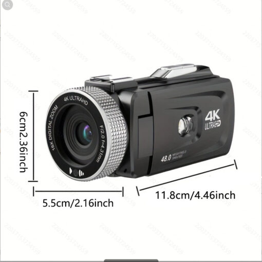 Cheap UHD 4K 18X Digital Zoom 12MP CMOS Sensor Professional Travel Camcorder with MicroSD Support for 360 Degree Photography - Image 5