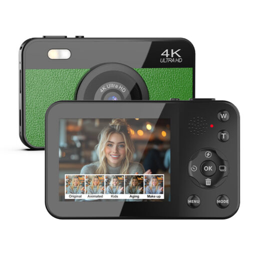OEM&ODM PU Leather Pattern Ultra-thin Digital Camera with 8MP Sensor 4K Video AI Effect Wifi Function for Your Style Camera - Image 6