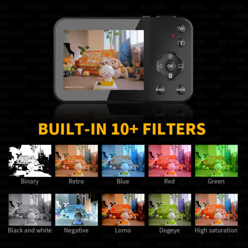 OEM&ODM PU Leather Pattern Ultra-thin Digital Camera with 8MP Sensor 4K Video AI Effect Wifi Function for Your Style Camera - Image 5