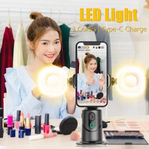 Q12 Auto Face Tracking Gimbal Smartphone Holder 360 Rotation Wireless Control Gesture-activated Selfie Stick Tripod Built-In - Image 7