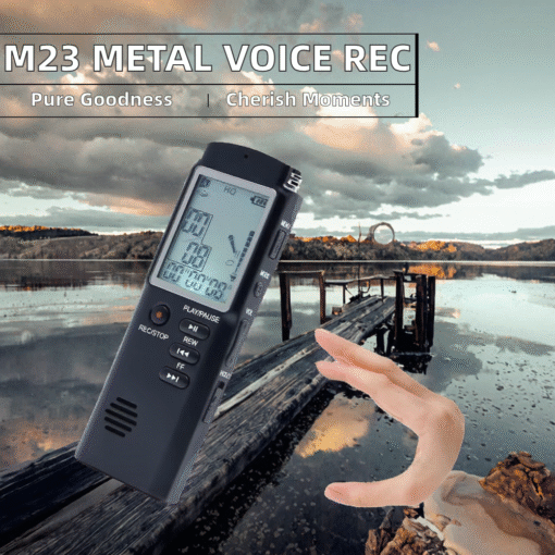 M7 Metal Noise-cancelling Voice Recorder Dictaphone 96 Hours Recording for 5.3 64GB Storage 1.2 Screen E-Book - Image 6