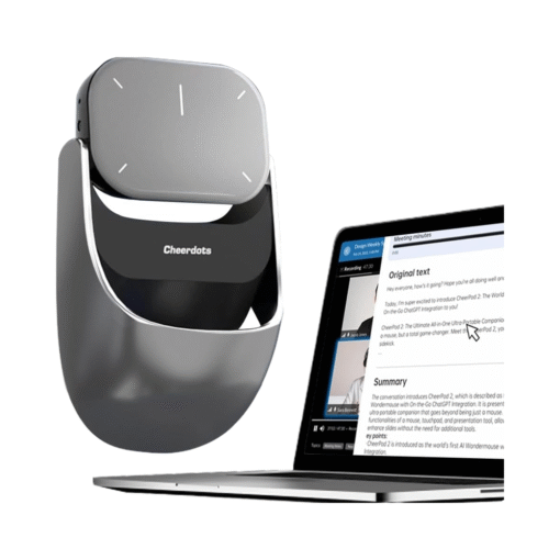 2025 AI Mouse Voice Recorder with Touchpad Detachable Air Operation PowerPoint Presentations Remote Transcribe Summarize by AI - Image 7