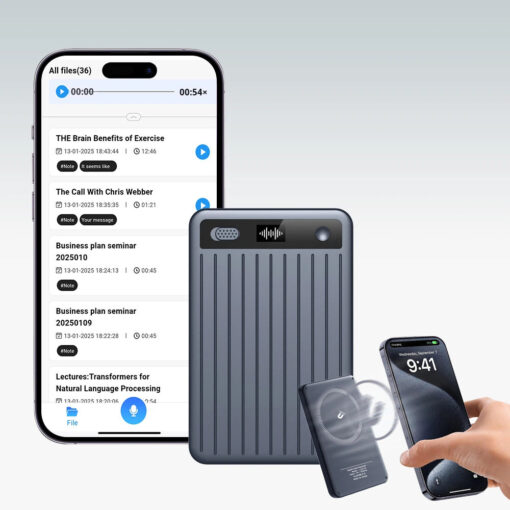 Cross-border Magnetic Recording Device ChatGPT Voice-to-Text Translation Meeting Summary Artificial Intelligence Voice Recorder - Image 3