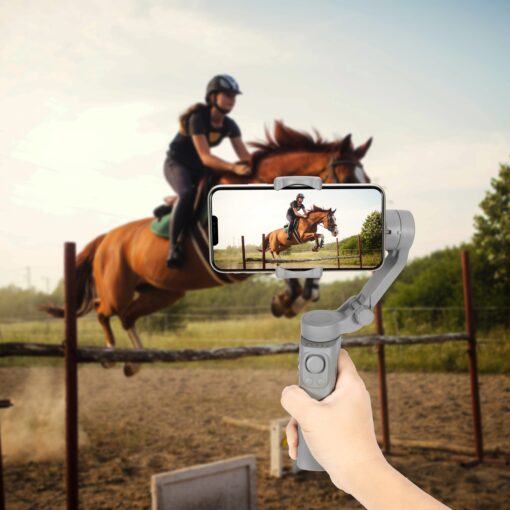F5 Handheld Stabilizer Gimbal with Battery 3Axis 360 Rotating Face Object Tracking Foldable Gimbal - Image 7