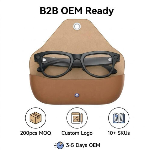 Recording AI Glasses  M02X Pro Max Smart AI Glasses 1300W HD Camera 4G Built-in Storage WIFI Transmission Outdoor - Image 3