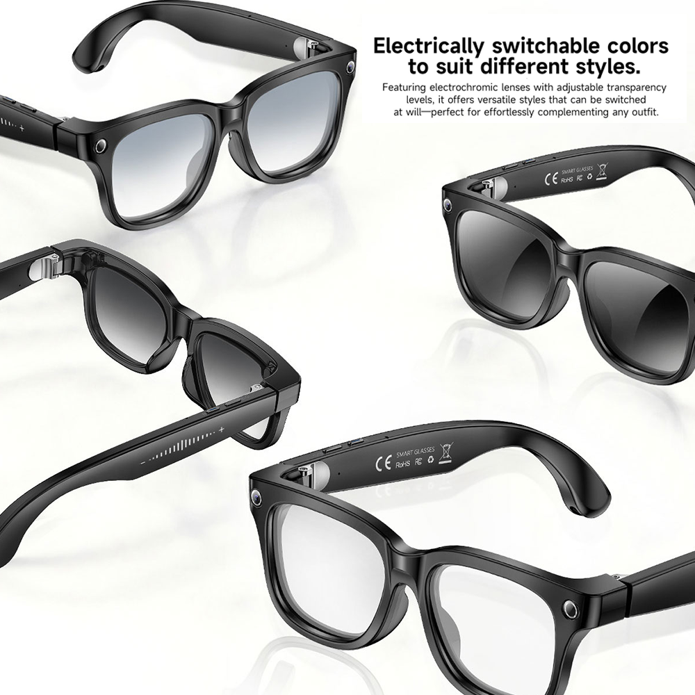 90466bb2dfac0a8fbe773a4072cdc02083075ec9fd1cbead016dd8f9dd92e3f2-1 W711 AI Smart Glasses 4K Dual Camera Magnetic Charging Photo Video Translation Real Time Voice Assistant Travel Eyewear - Image 1