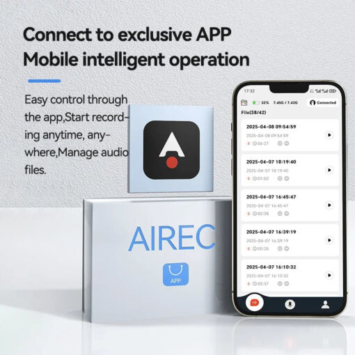 Q90A AI Voice Recorder Pen ChatGPT Smart Real-Time Transcription Translation Mind Map APP Control Portable Dictaphone Type-C ABS - Image 4