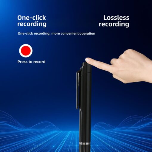 New Portable HD Noise-canceling Voice Recorder Note-taking Function One-key Recording Meetings USB 2.0 WMA Format Compact Easy - Image 2