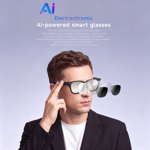 W711 AI Smart Glasses 4K Dual Camera Magnetic Charging Photo Video Translation Real Time Voice Assistant Travel Eyewear - Image 8