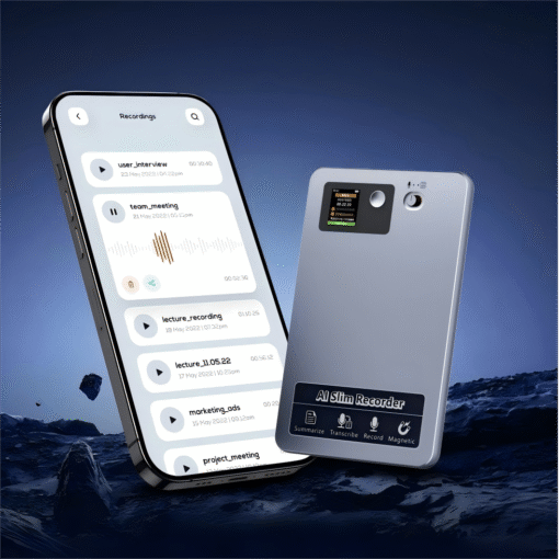 Free Subscription 1Year SDK/APP/API ChatGPT-5 Plus Pro Smart Digital Voice Recorders with AI Note Taker 64Gb 36H - Image 3
