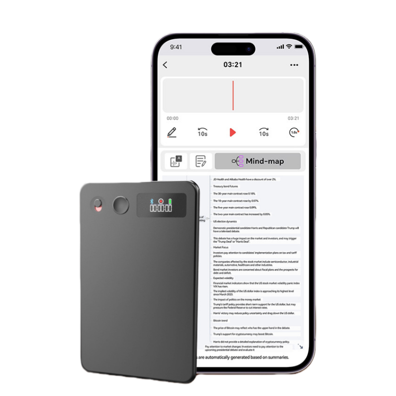 c08c546c9bdf4ab04a4369d447e19538e8261aaeb062727b0ab77dc27d75d43f Newyes Voice Text Memos Chat GPT AI Powered 64GB Aluminum Alloy Note Taker Digital MP3 Audio Recorder One-Click Recording 18h - Image 1