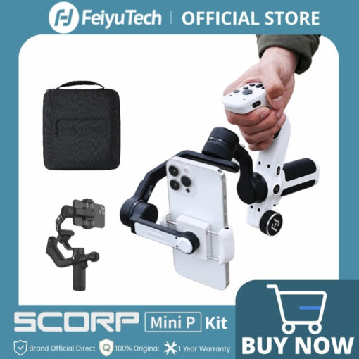 FeiyuTech Scorp Mini-P Kit 3-Axis Smartphone Gimbal AI Tracker Fill Light Dashboard for iPhone 16 Pro Max Android Stabilizer - Image 7
