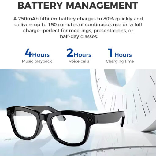 M01AI Smart Glasses Translation Wireless Video Record Photography 800W Camera BT Call Wifi Men Women Smart Glasses with M01pro - Image 3