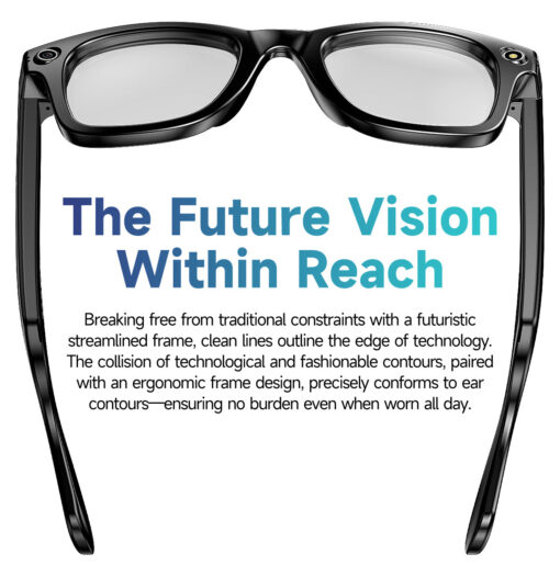 AI Smart Glasses Camera 8MP WiFi Voice Control Meeting Summary ChatGPT Powered Anti-Shake Noise Cancelling Waterproof Sunglasses - Image 5