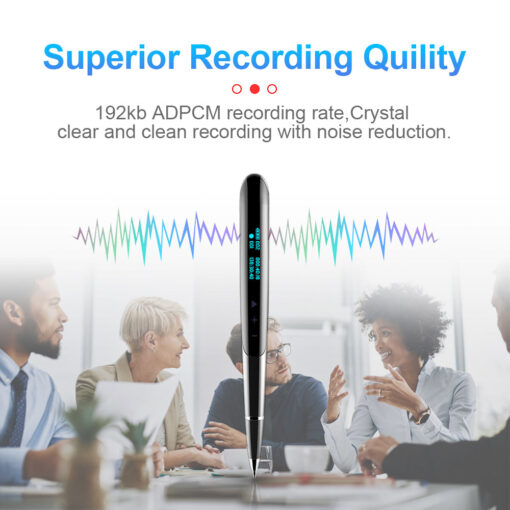 Newest Screen Recording Pen Voice Controlled Recording Portable Recorder E-book Playback Device Body Worn Audio Voice Recorder - Image 4