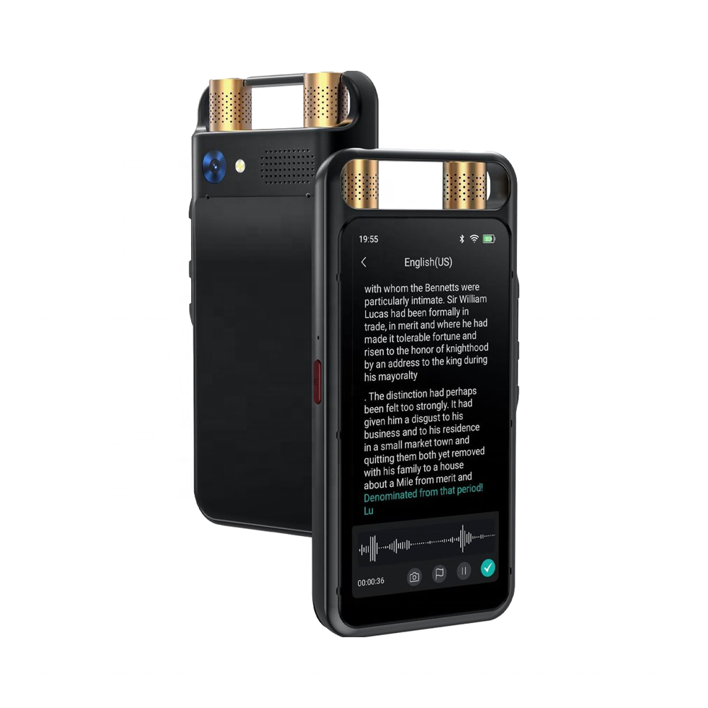 e5f5aa1508573bcd0f580d7fc4d8d9c1d5643949d4bbadbbab7e2cbefe4377cd M5 64GB Card Digital Voice Recorder AI Full Touchscreen Audio Recorder Device for Meetings Lectures Text Summary Playback - Image 1