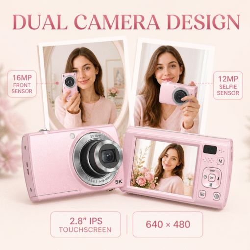 Optical Camera Digital Video ODM Camera 64MP Autofocus CMOS Screen Friendly for Travel Photography Family Events and Beginners - Image 6