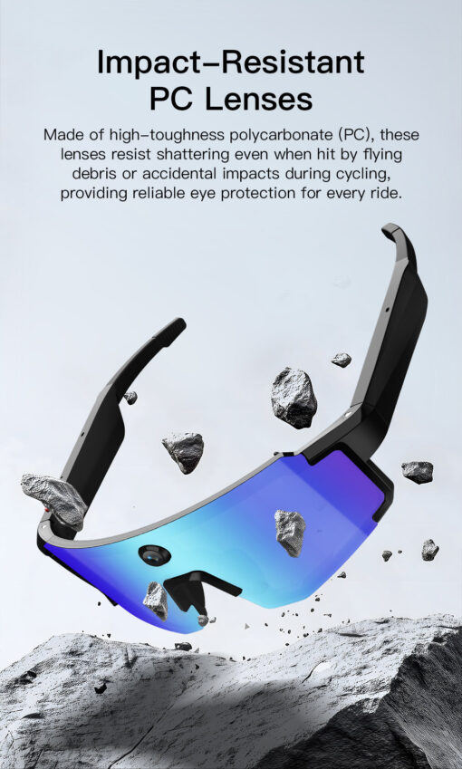 M14 AI Smart Glasses Sports Camera 8MP Video Recording Camera Open Headphones Audio AI Voice Cycling Sunglasses BT Call 4GB - Image 5