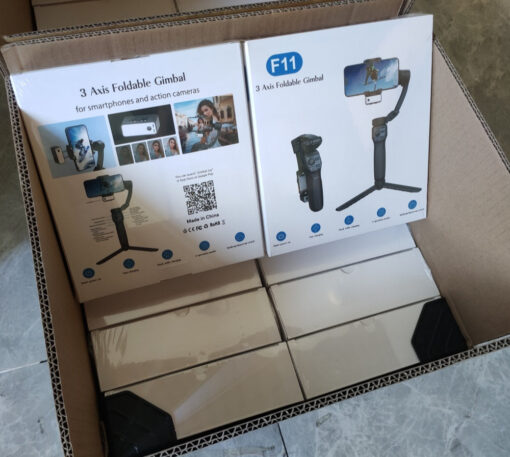 3- Smartphone Gimbal Stabilizer AI Face Tracking No App Needed with Selfie Fill Light Auto Balance Inception FPV Foldable - Image 4