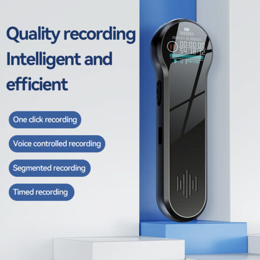 HD Professional AI Smart Noise Reduction Digital Voice Recorder 100 Hours Long Standby WAV MP3 Audio Format Smart Voice Control - Image 7