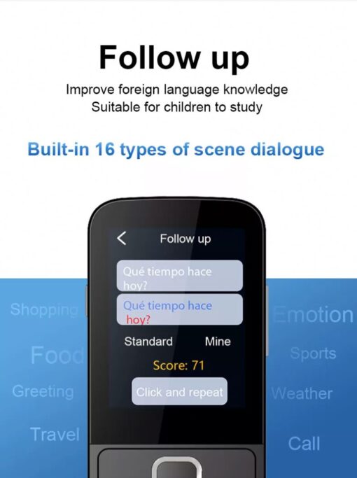 2022 Language Translator Devicet 127 Languages AI Voice Translator 3.0 Inch Touchscreen Shenzhen Intelligent Voice Translator - Image 4